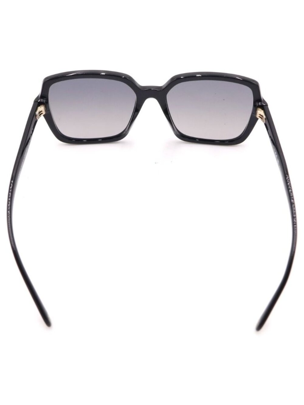 ★SOLD★ Chanel Polarized Sunglasses Squareshape Gold Logo Black Eyewear - Picture 2 of 6